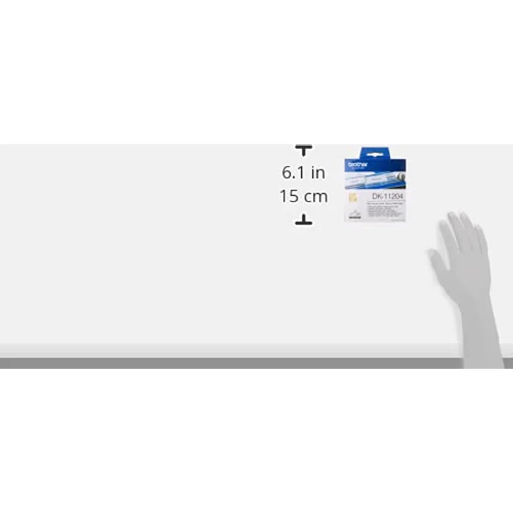 Brother Etiketten vorgeschnittenes Papier DK11204 17 X 54 MM MULTIPROPOSITT 400 Etiketten – Bild 4
