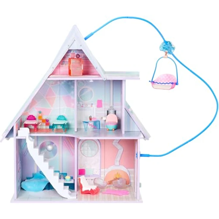 L.O.L. Surprise! OMG Winter Cottage Spielset, 3 Etagen mit Skilift, 45+ Überraschungen, für Puppen aller Größen, geeignet für Kinder ab 4 Jahren – Bild 4
