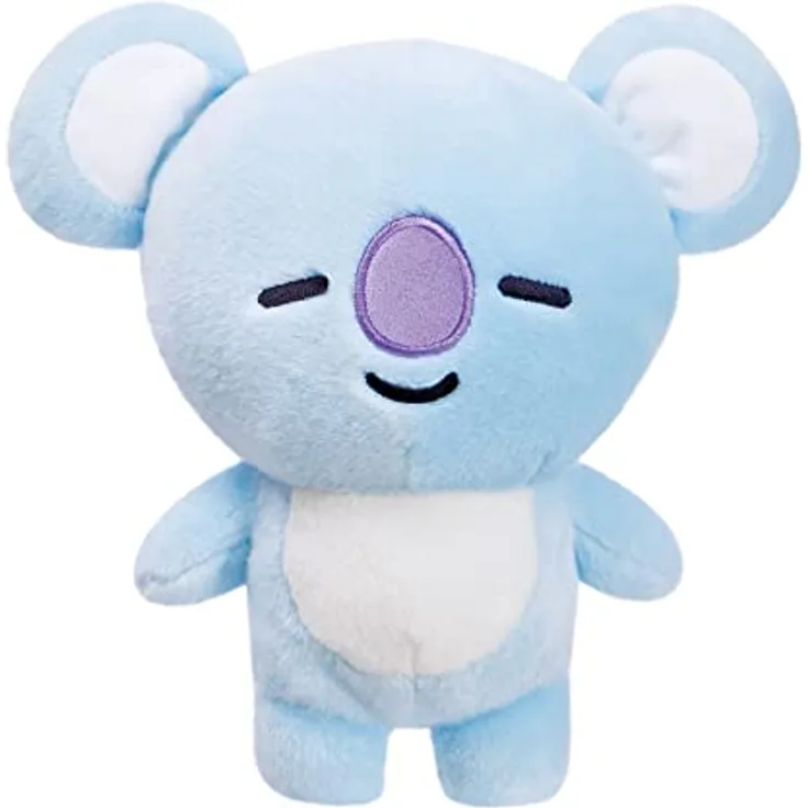 Aurora 61452 Teddy-Bär, Blau, hochwertiges Plüschtier, umweltfreundlich mit recycelter Füllung, offiziell lizenziert von BT21