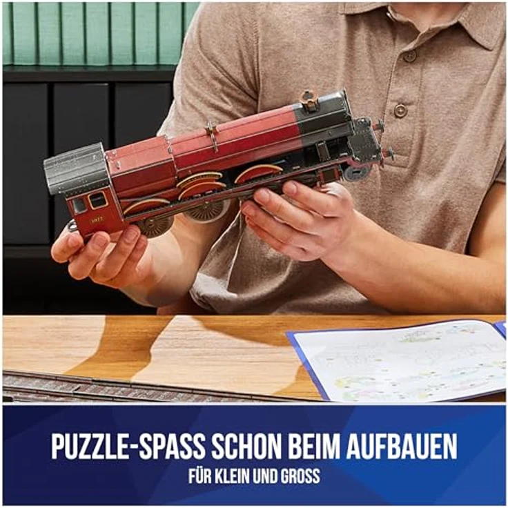 Spin Master 3D-Puzzle 4D Build - Harry Potter - Hogwarts Express, 181 Puzzleteile - hochwertiges Kartonmaterial, detailgetreu, ideales Geschenk für Fans – Bild 3