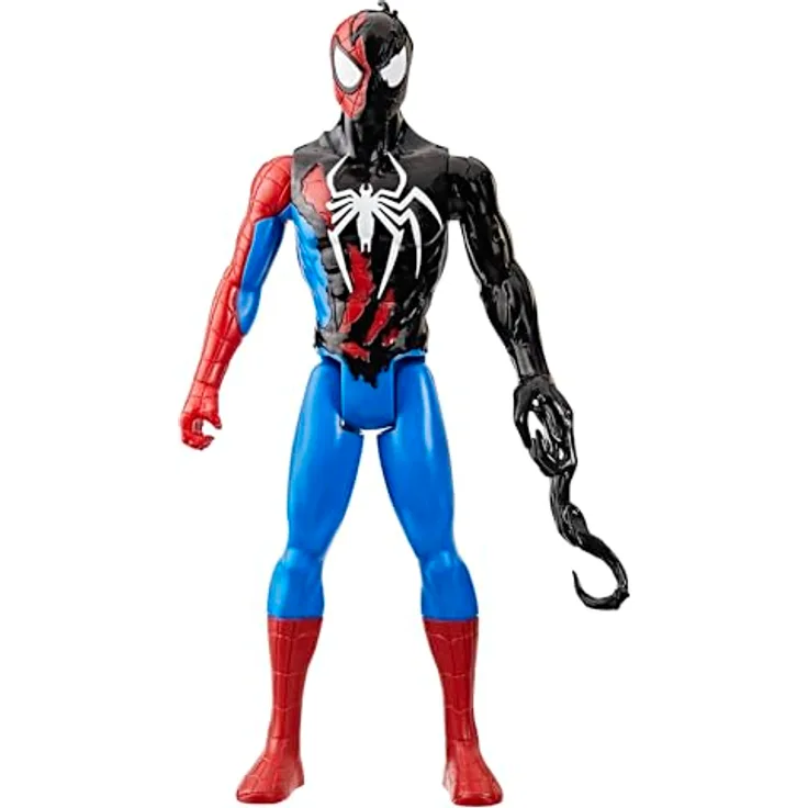 Marvel Spider-Man VenomVersus Titan Hero Serie Spider-Man Action-Figur, 30 cm, beweglich, schwarz