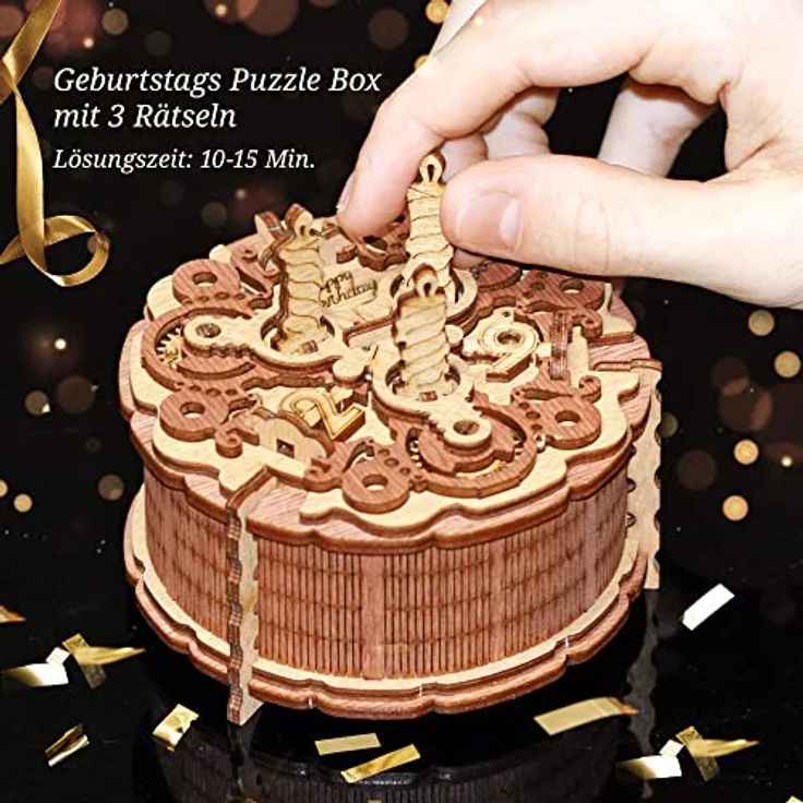 Birthday Cake Gift Puzzle Box – Bild 3