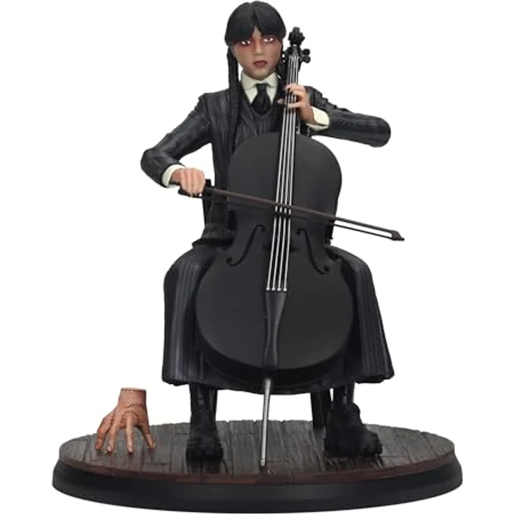 SD TOYS Wednesday Figur mit Cello 20 cm, Tim Burton Serie inspiriert, Jenna Ortega Edition – Bild 2