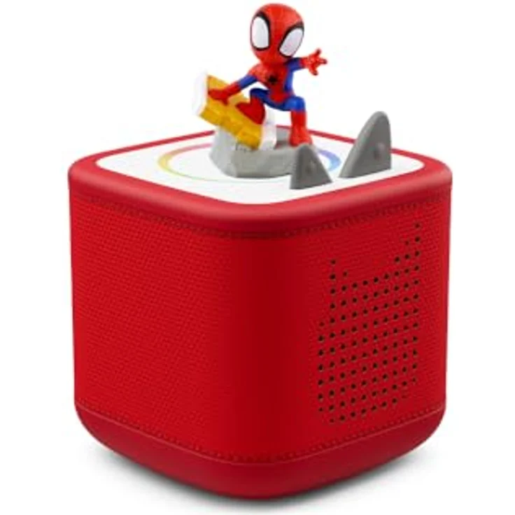 tonies Toniebox 2 Bundle Rot, Audioplayer für Hörbücher und Lieder, inkl. Spidey und Seine Super-Freunde, für Kinder von 1–9+ Jahren – Bild 1