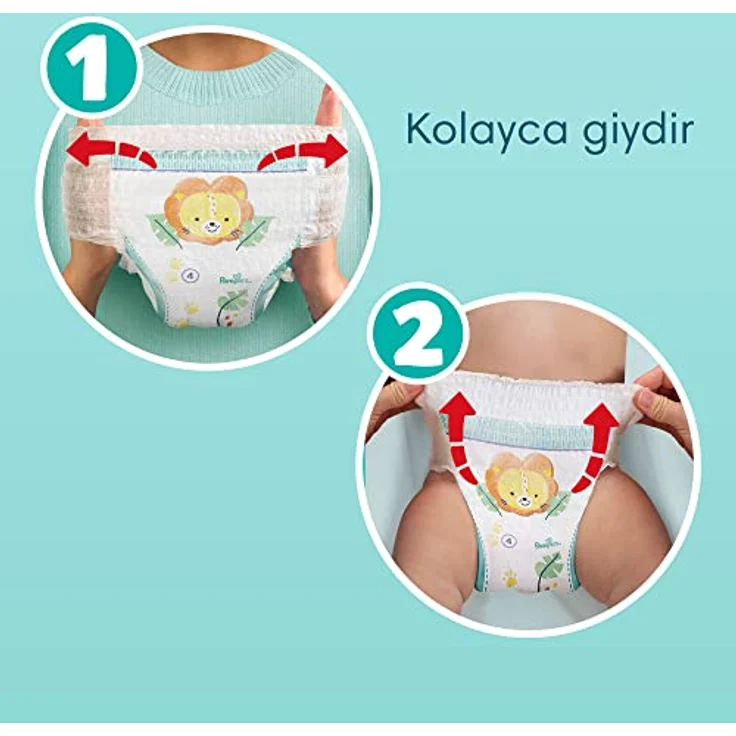 Pampers Night Pants Size 4, Einweg-Windelhöschen für die Nacht, 9-15 kg, 25 St., atmungsaktive und auslaufsichere Höschenwindeln mit schneller Absorption – Bild 5