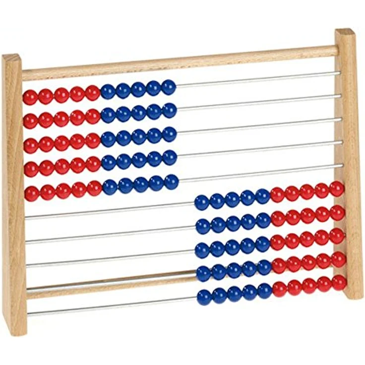 Betzold Schüler-Rechenrahmen ZR bis 100, Holz-Abakus für Mathematikunterricht, leicht und vielseitig einsetzbar – Bild 1