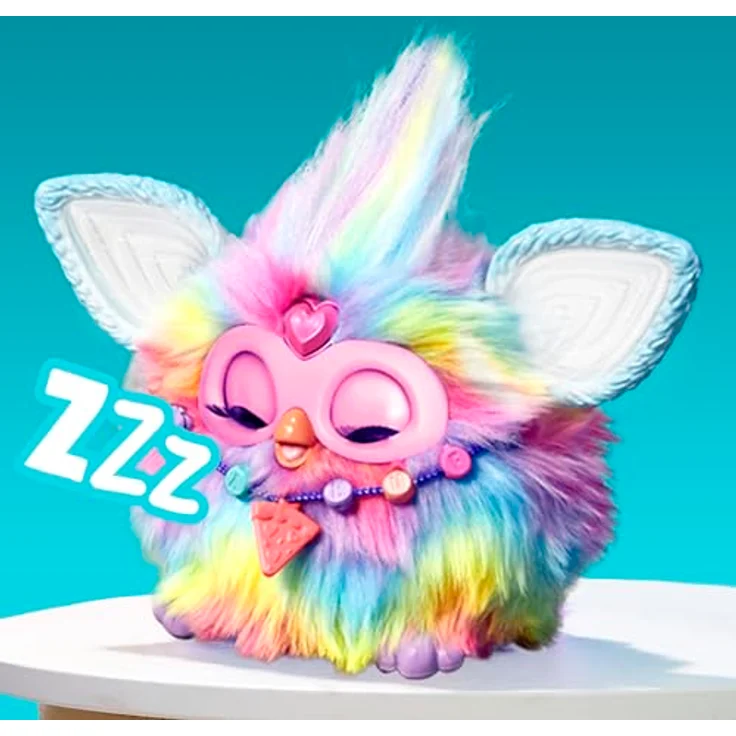 Hasbro Furby Tie Dye Elektronisches Plüschtier für Jungen und Mädchen ab 6 Jahren, mit Geräuschen, Lichtern und 5 Sprachmodi, Sammlerstück, Mehrfarbig – Bild 5