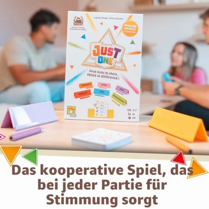 Asmodee Just One Tischspiel, Französische Ausgabe für 3 bis 7 Spieler, 500 Wörter, für kreative Hinweise, Spieldauer 20 Minuten – Bild 6