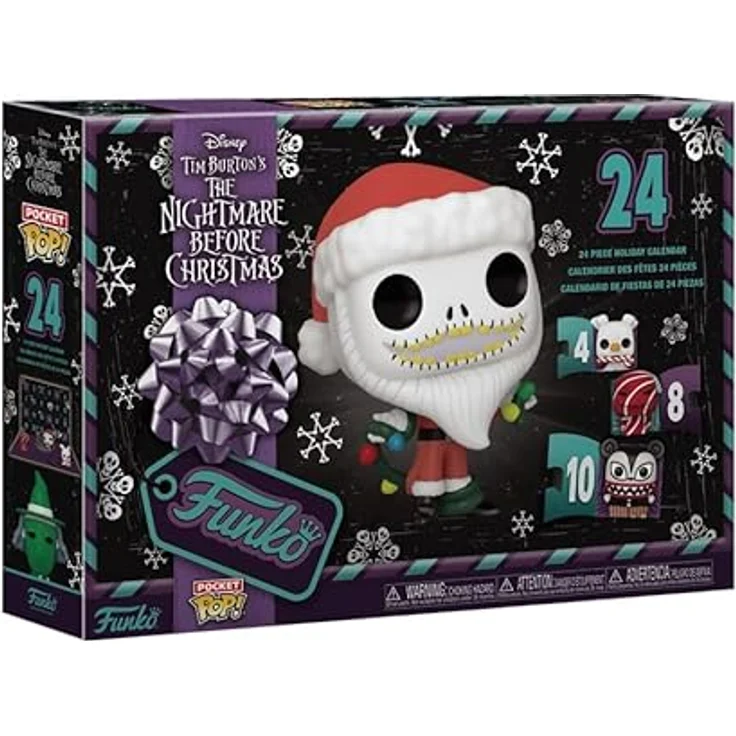 Funko Pocket Pop! Countdown Calendar: The Nightmare Before Christmas - Adventskalender mit 13 Sammelfiguren aus Vinyl - Geschenkgutschein für Kinder ab 3 Jahren – Bild 3