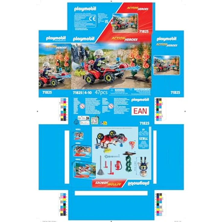 Playmobil Action - Action Heroes Fire Department Quad - 71825, Kinderspielzeugfahrzeug für Feuerwehrabenteuer – Bild 5