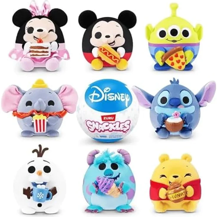 ZURU Snackles Disney Kuscheltier, Plüschspielzeug Überraschung Serie 1, 14 cm (5") - ultraweich, limitierte Edition zum Sammeln – Bild 2