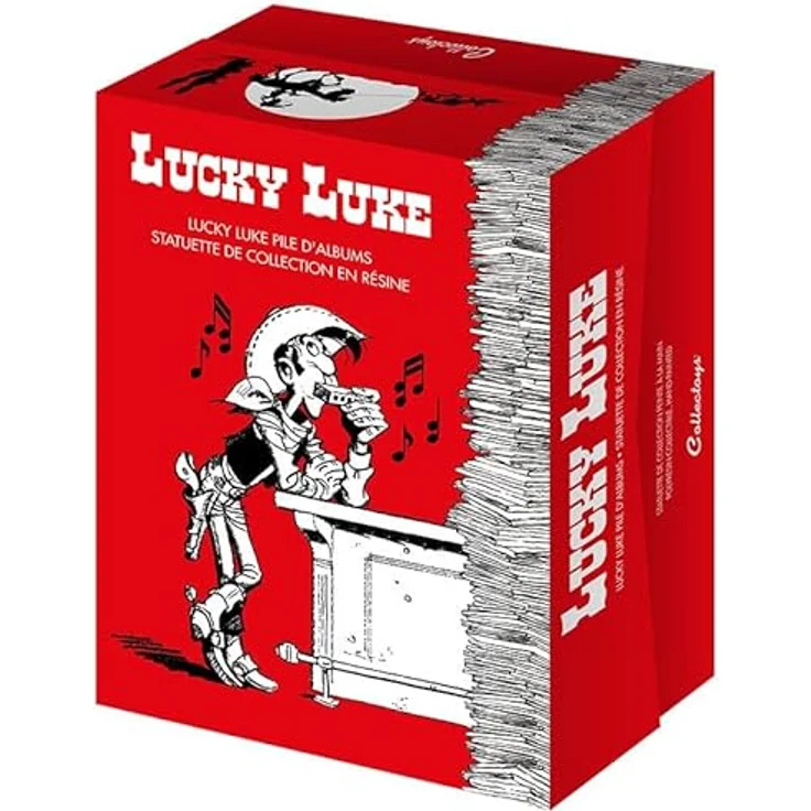 Plastoy Lucky Luke und Rantanplan Bücherstapel, Sammelfigurendesign für Fans – Bild 4