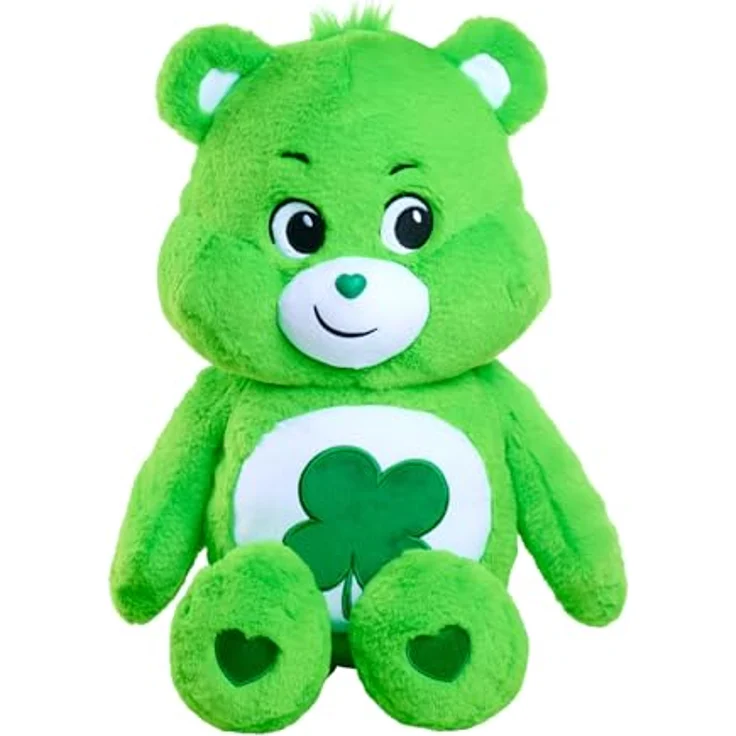 Simba Toys Care Bears - Viel Glück Bär, 60 cm Plüschtier mit mehrfarbiger Gestaltung und kuschelweicher Oberfläche – Bild 1