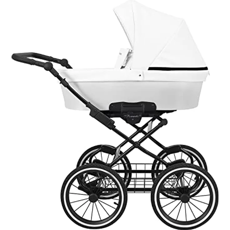 Kunert Kinderwagen ROMANTIC Retro Sportwagen Babywagen Babyschale Set 1 in 1, konform mit europäischen Normen, blau – Bild 2