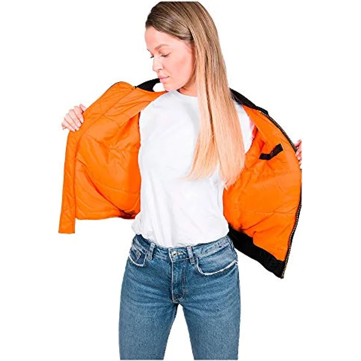 Alpha Industries Bomberjacke Alpha Industries Women - Bomber Jackets MA-1 VF 59 Wmn, Slim Fit, Flight-Nylon, RBF-Tag, schwarz – Bild 6