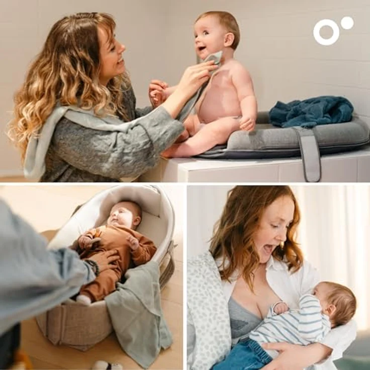 Doomoo 3er-Set Mulltücher Baby, 70x70 cm, Bio-Baumwolle, extra weich & saugfähig, waschbar, Grün – Bild 3