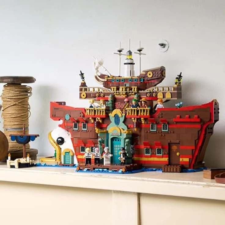LEGO ONE Piece - Das Baratie schwimmende Restaurant - Modell mit detailliertem Innenraum & 10 Minifiguren, inkl. Ruffy, Nami & Sanji - Spielzeug für Erwachsene - 75640 – Bild 5