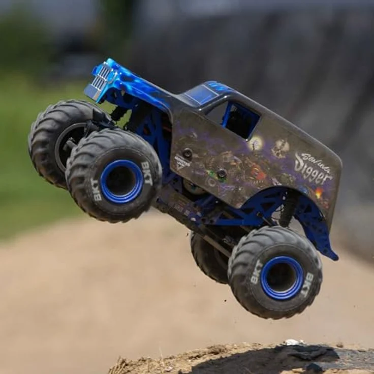 Losi Mini LMT 4WD Monstertruck RTR 1:18 - Losi RC Son-uva Digger, Offiziell lizenzierte Karosserie, Allradantrieb – Bild 4