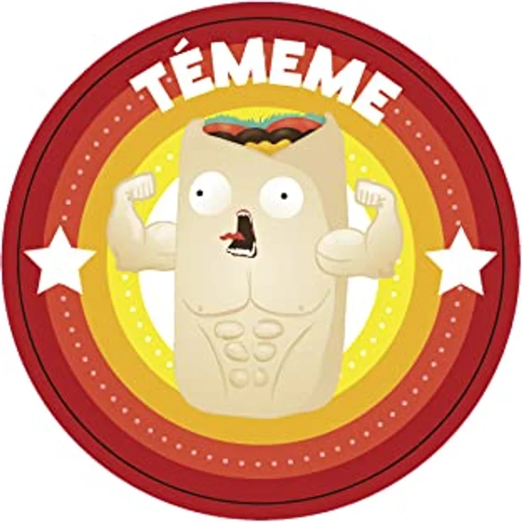 Exploding Kittens THROW THROW BURRITO, Gesellschaftsspiel in spanischer Sprache mit Bettüberwurf Burrito – Bild 4