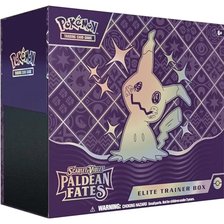 Pokémon TCG: Scarlet & Violet Paldean Fates Elite Trainer Box - EN, Glänzende Pokémon, 9 Boosterpacks, Vollkunst-Folien-Promo-Karte, Energiekarten - Preisvergleich