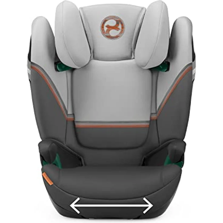 CYBEX Gold Kindersitz Solution S2 i-Fix, Für Autos mit und ohne ISOFIX, 100 - 150 cm, Ab ca. 3 bis 12 Jahre (15 - 50 kg), Lava Grey – Bild 6
