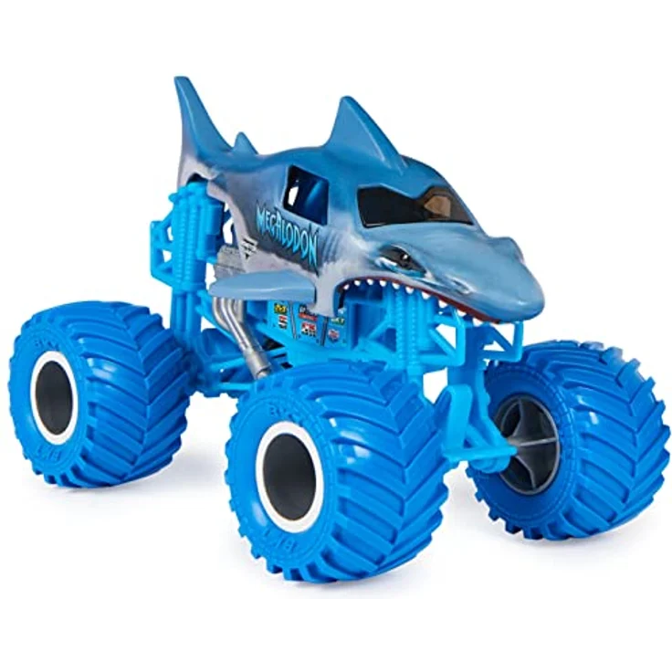 Monster Jam, offizieller Megalodon Monster Truck, Druckguss-Fahrzeug zum Sammeln im Maßstab 1:24, Spielzeug für Kinder ab 3 Jahren – Bild 2
