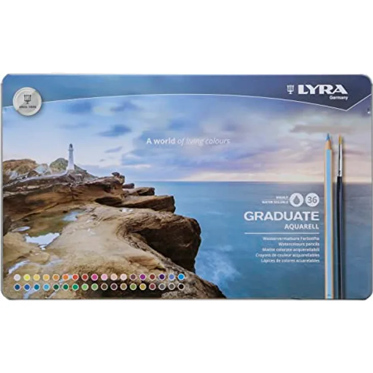 LYRA 2881360 Aquarellstifte, mehrfarbig, 30.5 x 1.6 x 18.5 cm