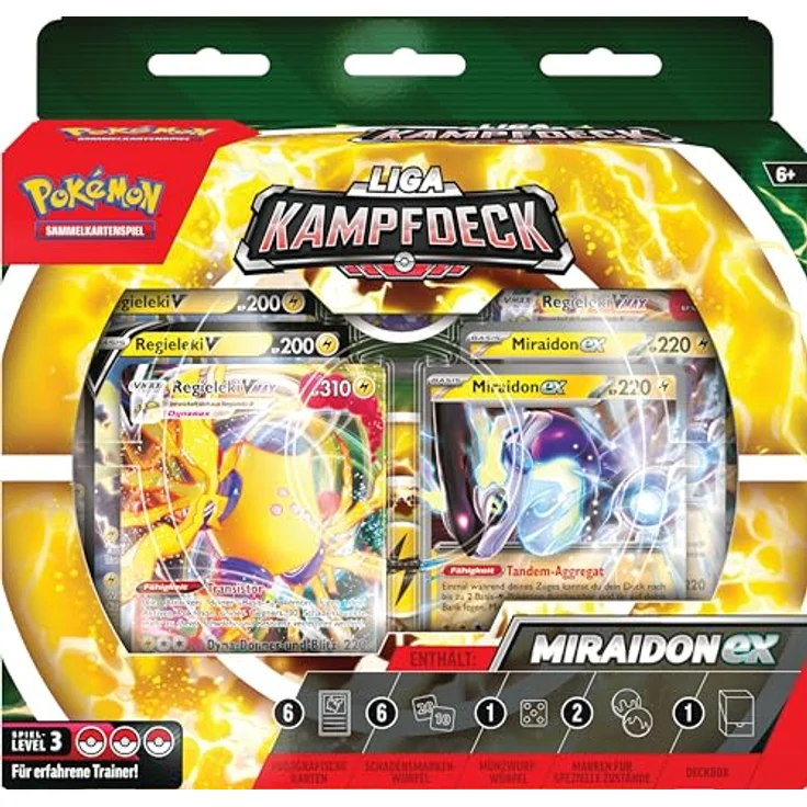The Pokemon Company Pokemon-Sammelkartenspiel: Liga-Kampfdeck Miraidon-ex 1 Deck, mit Miraidon-ex und Regieleki-VMAX – Bild 2