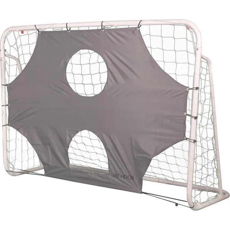 Euro Play My Hood Goal, Fussballtor 300 x 180 cm, stabile Bodenmontage, weiß, inkl. Netz