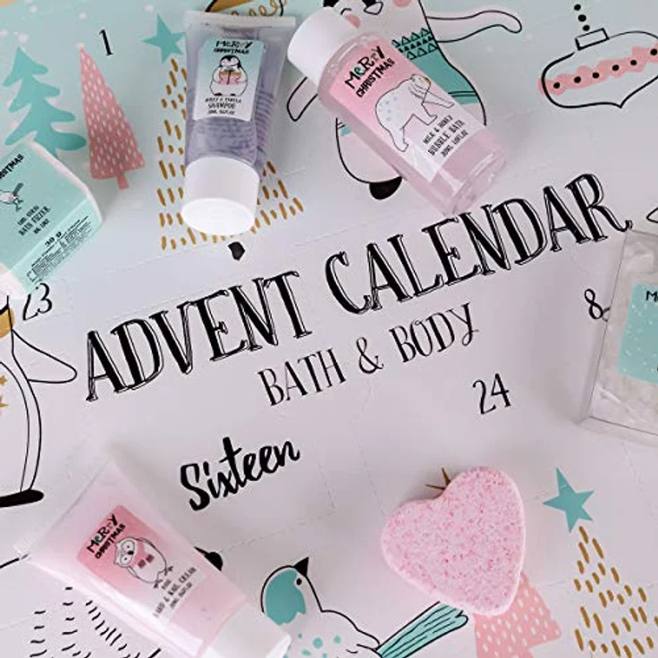 ACCENTRA Adventskalender Wellness Happy Holidays 6050480IT, Beauty & Kosmetik Überraschungen, 24-teilig – Bild 2