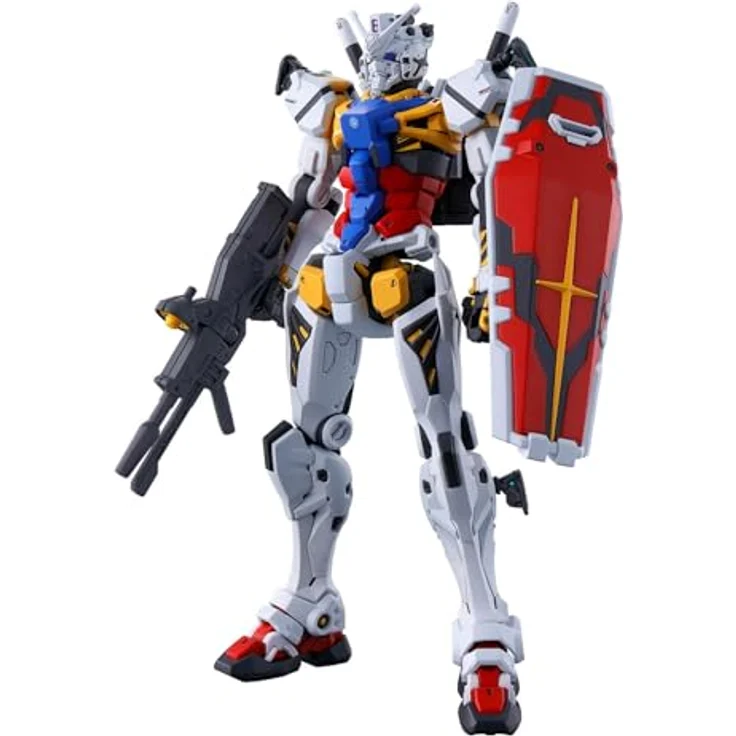 Bandai HG 1/144 White Gundam, beweglicher Spritzgussbausatz mit Hyper-Bazooka und Markierungsaufklebern – Bild 1