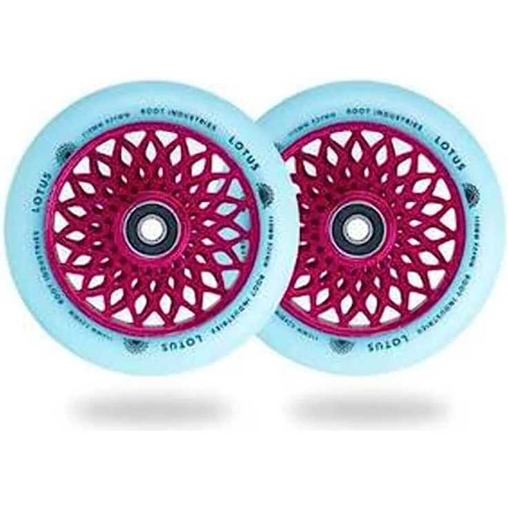 Root Industries Lotus Stuntscooter Rollen, 110mm Radiant Pink, perforierter Kern, 88A Härte, 24mm Breite – Bild 3