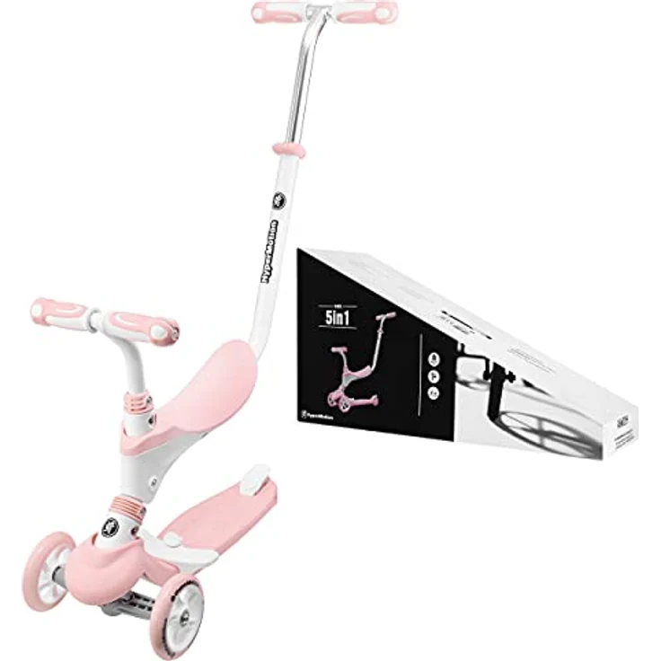 HyperMotion Multifunktionaler 5-in-1 Balance-Roller mit Sitz, Rosa, ab 1 Jahr – Bild 1