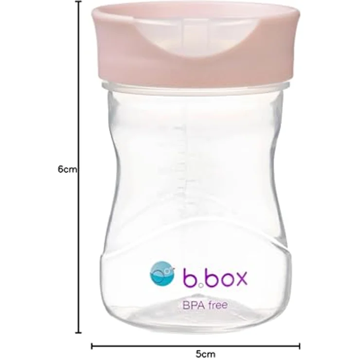 B.Box Trainer Cup Trainingsbecher Blush, 240 ml, BPA-frei, für Kinder ab 12 Monaten, spülmaschinenfest – Bild 9