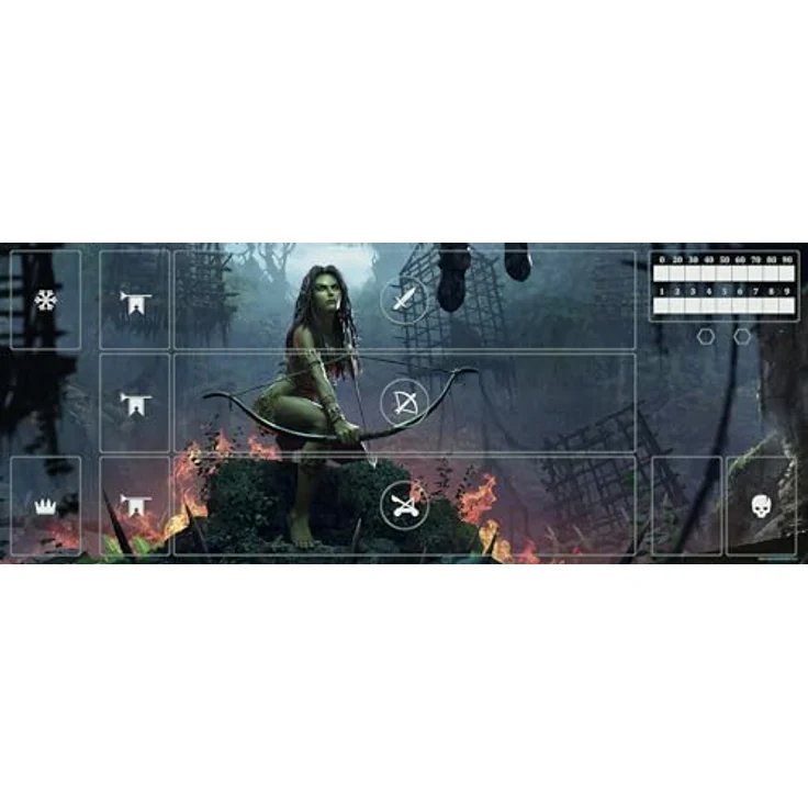 No Loading Games Gwent Neoprene Mat Scoia'tael, rutschfeste Spielmatte mit kartenschonendem Design, Maße: 290 x 730mm – Bild 3