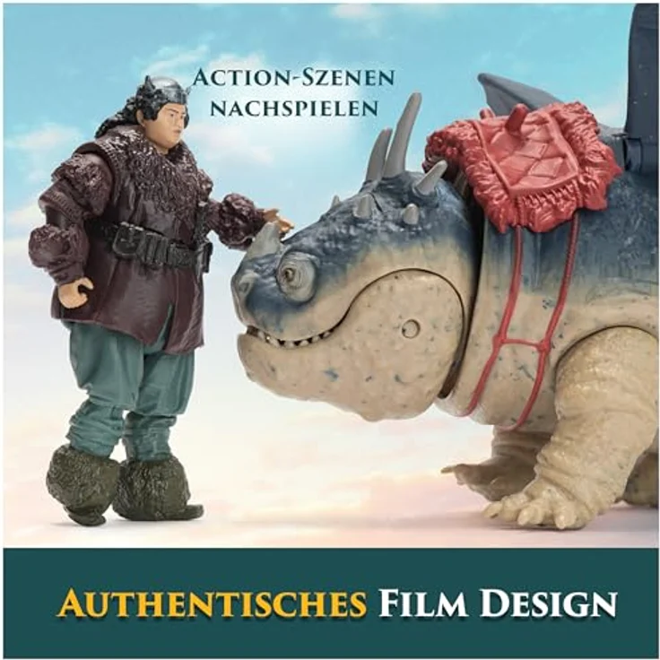 Dreamworks Dragons Fleischklops und Fischbein, Wikinger und Drachen Actionfiguren-Set mit 7 Bewegungspunkten, Spielzeug für Kinder ab 4 Jahren – Bild 4