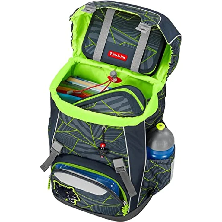 Step by Step Giant Schulrucksack-Set 5 tlg. Dark Cat Chiko – Bild 5