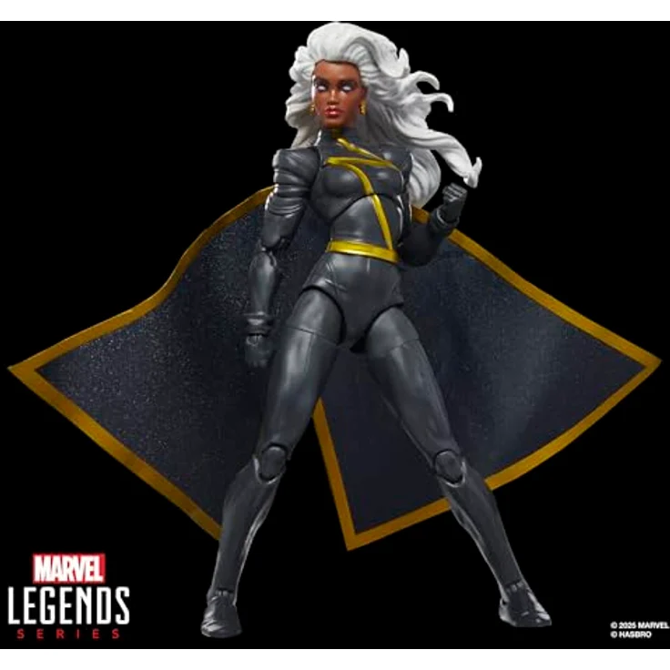 Marvel Mvl Legends Exc Red 4, Sammelfigur Storm mit 4 Accessoires, 15 cm, vollbeweglich, rot – Bild 5