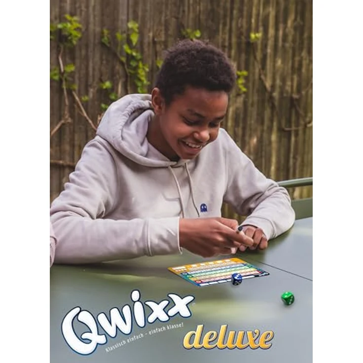 NSV QWIXX Deluxe, Würfelspiel mit 4 abwischbaren Tableaus und 4 Filzstiften – Bild 5