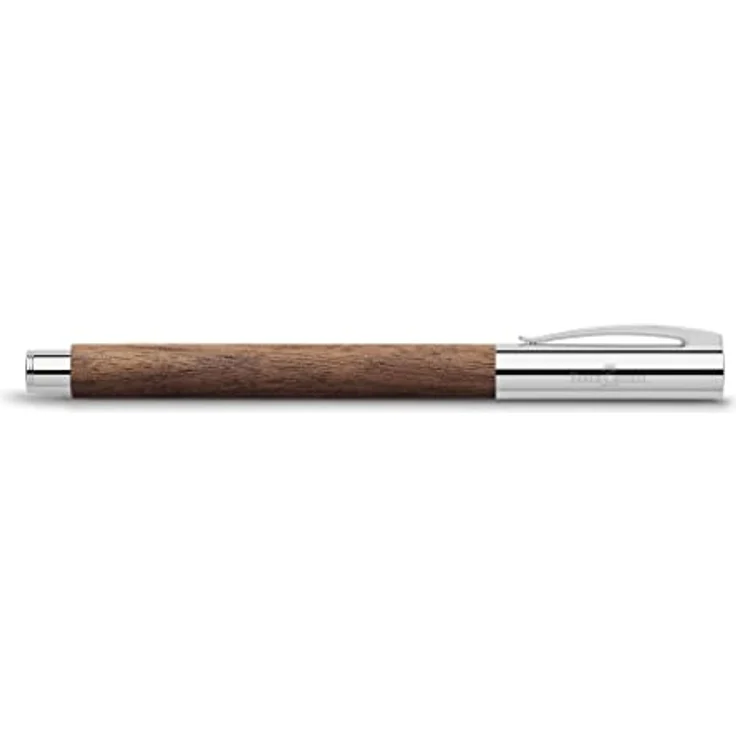 Faber-Castell Füllhalter Ambition Nussbaum, Federbreite M, aus Walnussholz, inkl. Geschenketui, Made in Germany – Bild 3