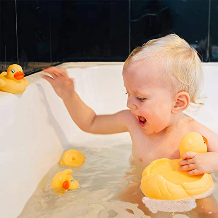 Playgro Badeenten-Familie – wasserdicht-schmutzfrei, ab 6 Monaten, Bath Duckie Family, fully sealed, Baby Spielzeug beim Baden, gelb - Preisvergleich – Bild 4