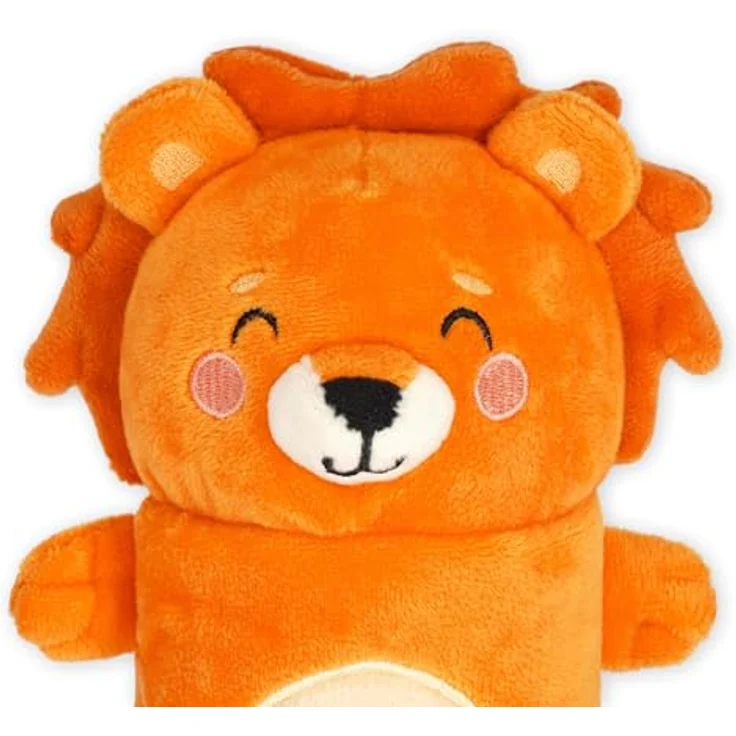 Legami Super Soft Federmäppchen Lion-Motiv, 100% Polyester mit Ausmalkarte, 24,5 cm – Bild 3