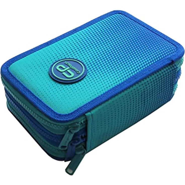 CoolPack COOLPACK XXL Federtasche 3-Fach Schulstiftetui Ombre Violet, 44-teilig gefüllt, blau, geräumig mit 3 Kammern und verstärktem Polyesterfutter – Bild 3
