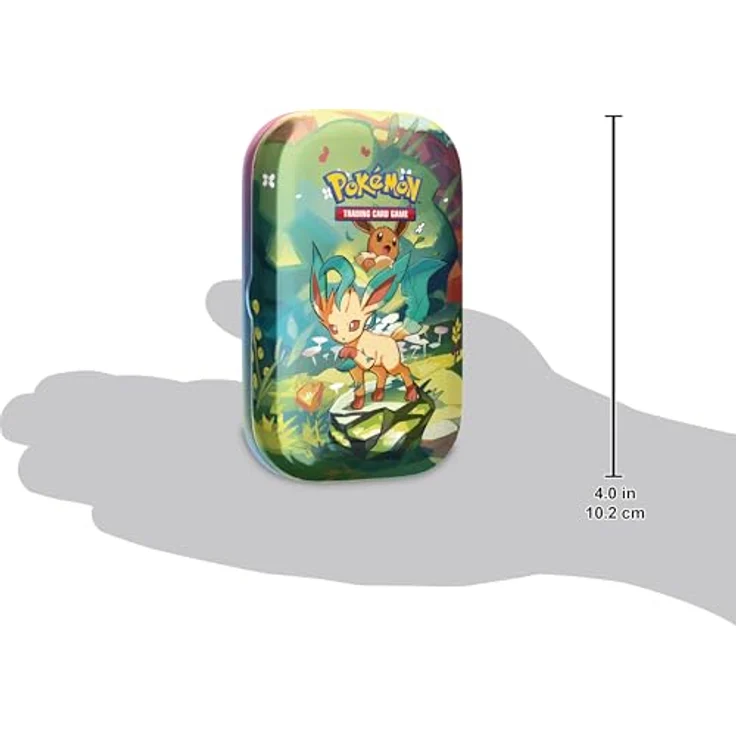 Pokémon Mini-Tin-Box Karmesin & Purpur – Prismatische Entwicklungen: Folipurba mit 2 Boosterpacks & Evoli-Münze in 1 von 8 Farben – Bild 3
