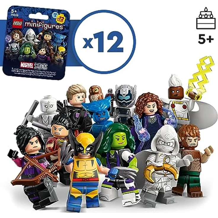 LEGO 71039 Minifiguren Marvel-Serie 2, 1 von 12 ikonischen Disney+ Charakteren zum Sammeln in jeder Tüte, inkl. Wolverine, Hawkeye, She-Hulk, Echo und mehr (1 Stück – Stil zufällig ausgewählt) – Bild 2
