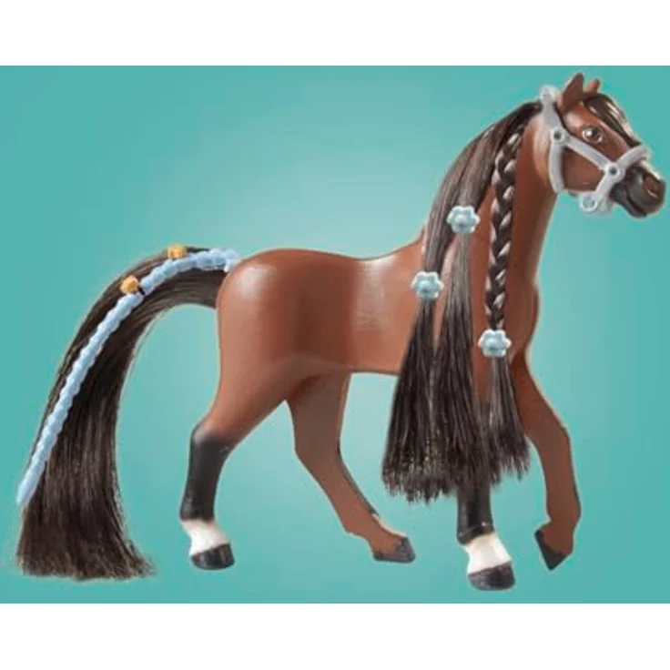 Playmobil® Konstruktions-Spielset Zoe & Blaze mit Turnierparcours (71355), Horses of Waterfall, (67 St), teilweise aus recyceltem Material – Bild 6