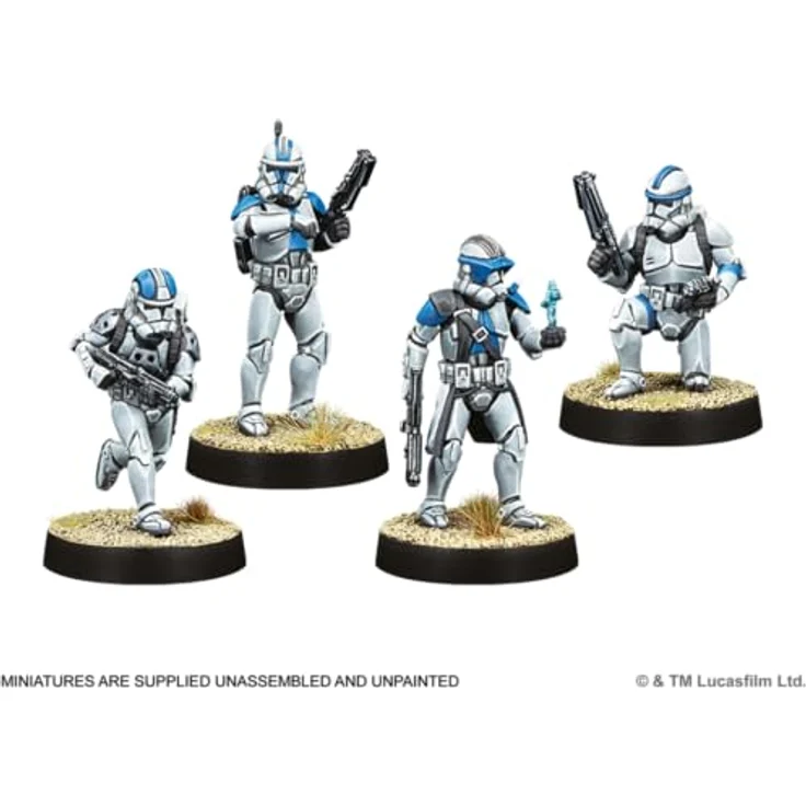 Chaosium Inc. Star Wars Legion Republic Specialists, Miniaturen Spiel Erweiterung mit 4 detaillierten Miniaturen und Strategiekarten, EN Version – Bild 6
