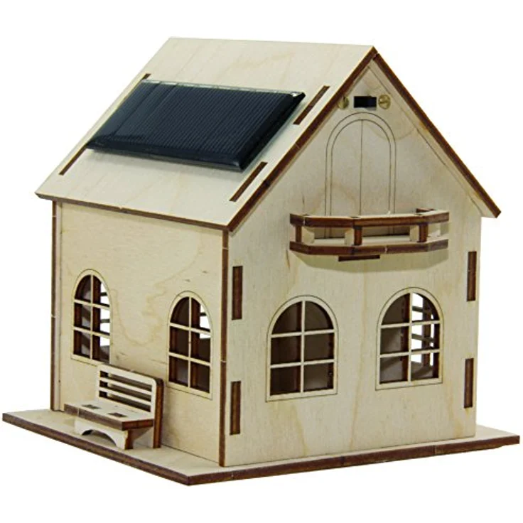 SOL-EXPERT group SOH - Solarhaus Villa Sonnenschein, Bausatz aus Holz in Naturfarbe mit Solarmodul – Bild 1
