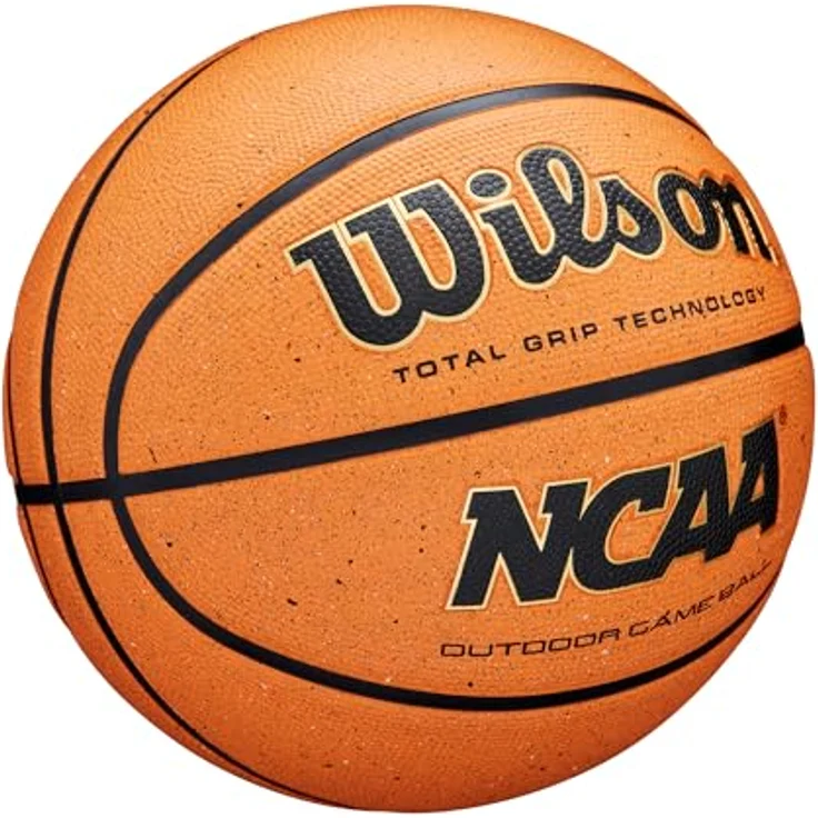 Wilson NCAA Outdoor Game Basketball, Orange, ergonomisches Design, wetterfest, langlebig – Bild 2