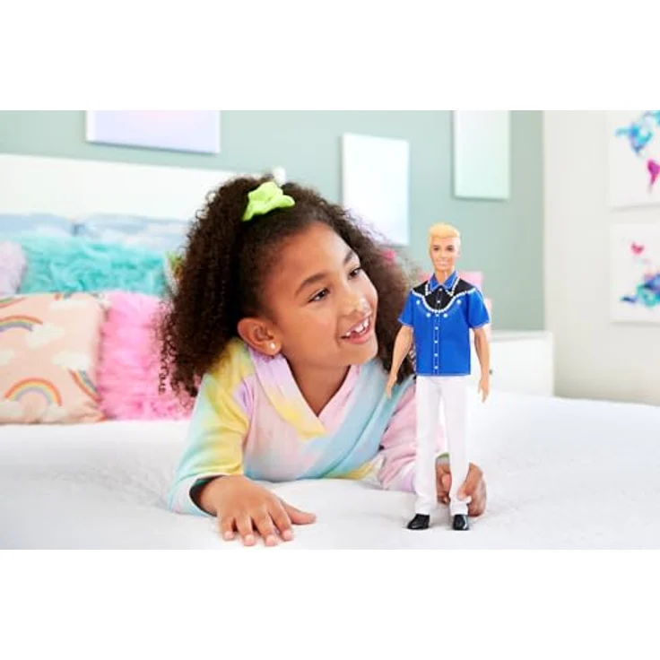 Barbie Anziehpuppe Ken Puppe blond Western Style Mattel Fashionistas 226 – Bild 2